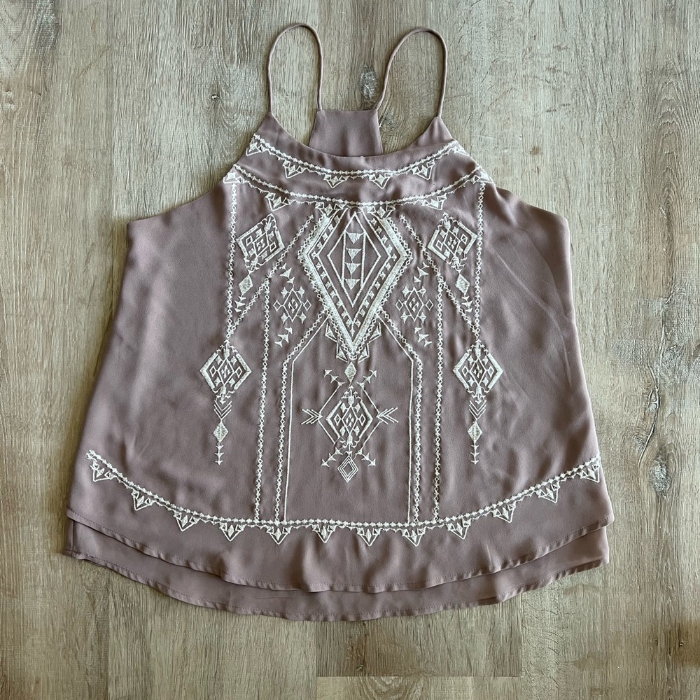 Blu Pepper Mauve Printed Cami